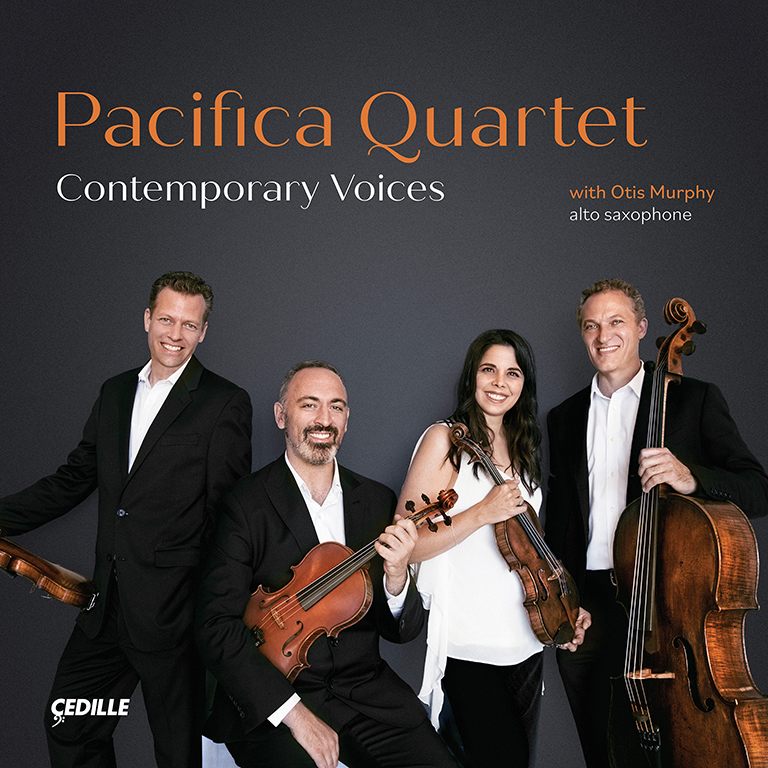Album cover of the Pacifica Quartet's Contemporary Voices, featuring Otis Murphy
