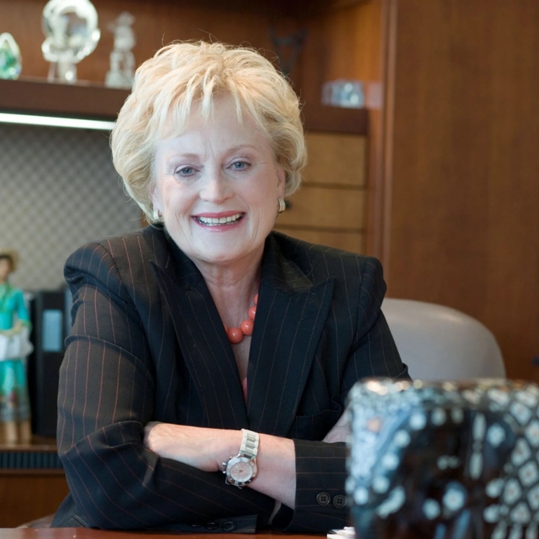 Christel DeHaan in her office. Courtesy photo.